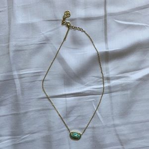 Elisa Gold Pendant Necklace Kyocera Opal
